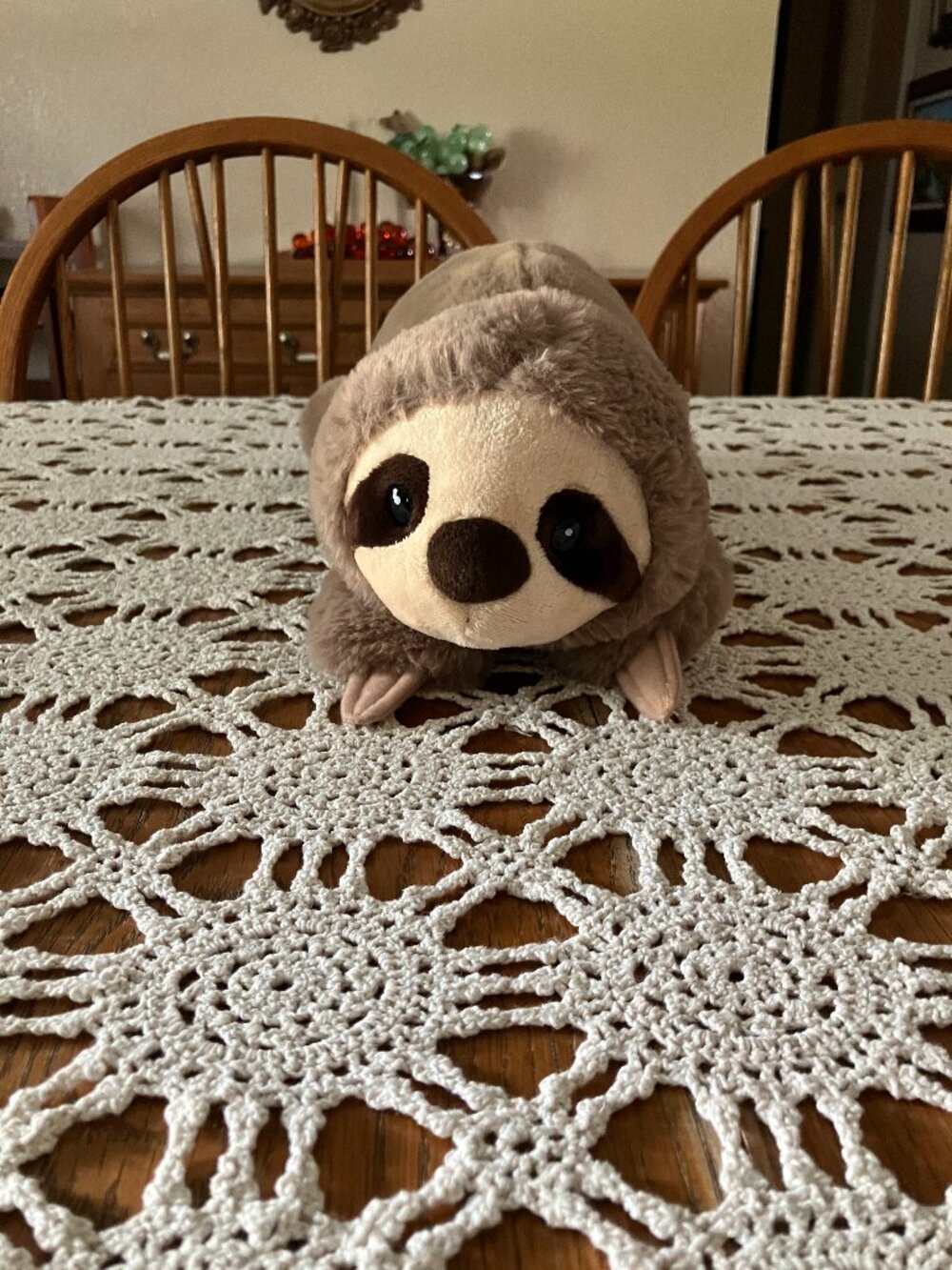 Aurora World Aurora Very Soft 13” Plush Sloth with Floppy Arms and Legs
